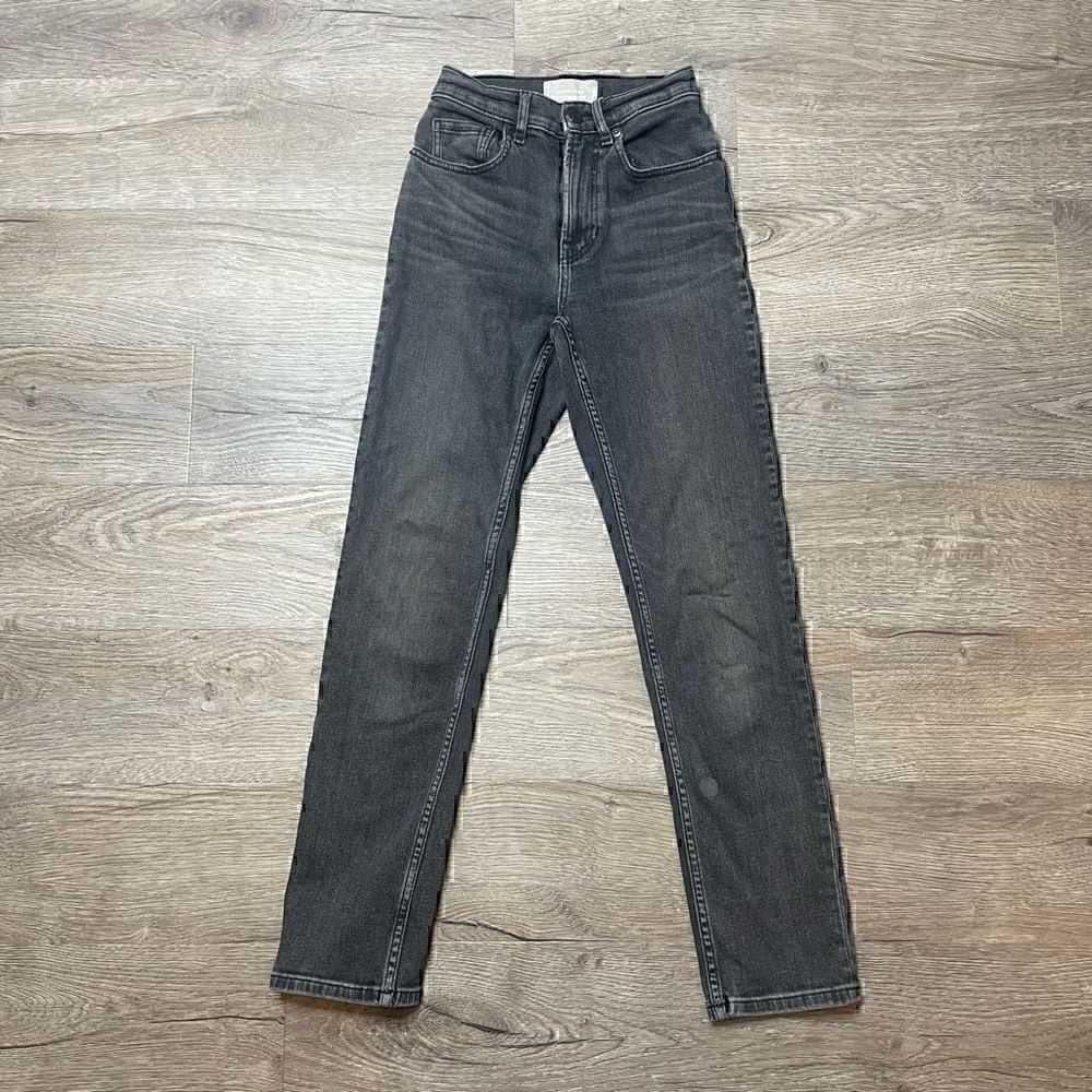 Everlane Jeans Grey Wash Size 23 Regular High Waist Straight
